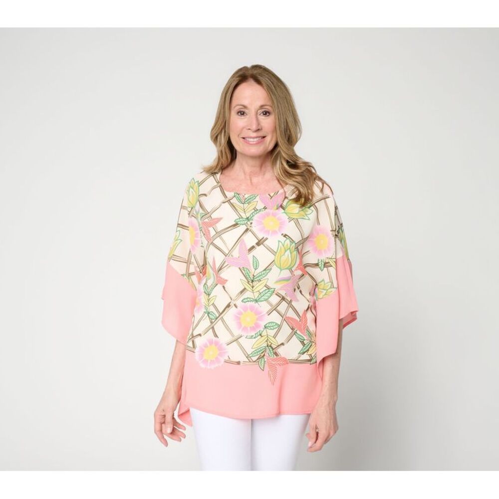 Quacker Factory Women's Top Plus Sz 4X Make Your Selection: Femme Pink A724587
